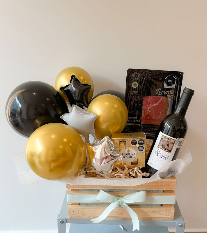 regalos para hombres a domicilio con vino y chocolates